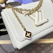 Uubags Louis Vuitton M14341 Twist MM Slim Bag In White 23x16x8cm - 3