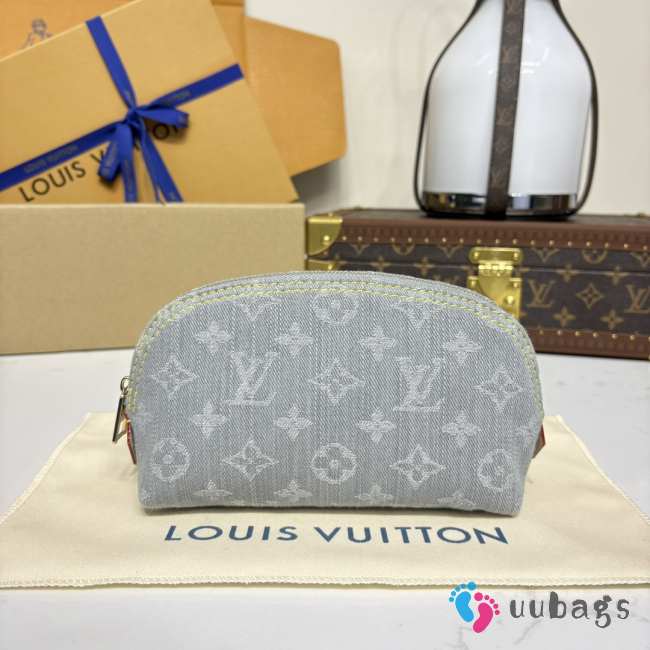 Uubags Louis Vuitton M13751 Cosmetic Pouch PM Bag In Cloudy Gray 19x12x6cm - 1