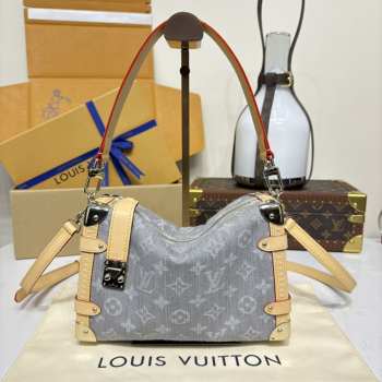 Uubags Louis Vuitton M13285 Side Trunk MM bag silver effect gray 23.5x16x8.5cm
