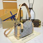 Uubags Louis Vuitton M13285 Side Trunk MM bag silver effect gray 23.5x16x8.5cm - 6