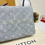Uubags Louis Vuitton M13344 Speedy soft bag silver effect gray 30x21x17cm  - 5