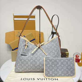 Uubags Louis Vuitton M13289 CarryAll MM bag silver effect gray 39x30x15cm
