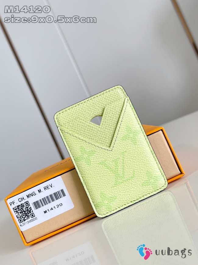 Uubags Louis Vuitton M14120 Porte-Cartes Magnet Card Holder In Lemon Yellow 6.5x9.5x0.5 cm - 1