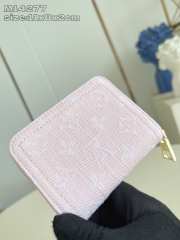 Uubags Louis Vuitton coin purse denim pink round zipper wallet 11x8.5x2cm - 6