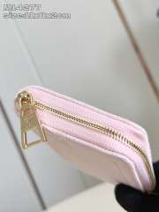 Uubags Louis Vuitton coin purse denim pink round zipper wallet 11x8.5x2cm - 2