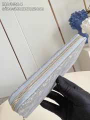 Uubags Louis Vuitton M13214 Zippy Wallet Monogram Denim Washed Gray 19.5x10.5x2.5cm - 4