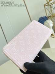 Uubags Louis Vuitton M13214 Zippy Wallet Monogram Denim Washed Pink 19.5x10.5x2.5cm - 5