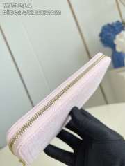 Uubags Louis Vuitton M13214 Zippy Wallet Monogram Denim Washed Pink 19.5x10.5x2.5cm - 2