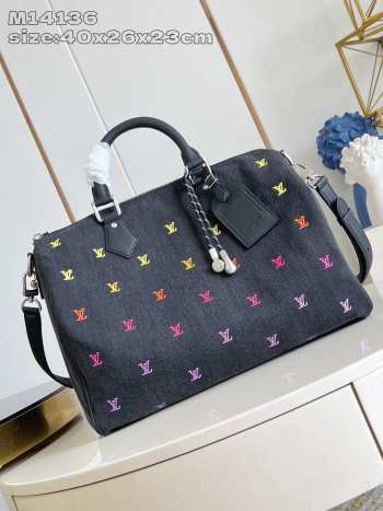 Uubags Louis Vuitton M14136 Speedy Bandoulière Bag Orange With Gradient Effect 40x26x23cm 