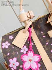 Uubags Louis Vuitton M13752 Keepall Bandoulière Bag LV x TM Sakura Brown 45x27x20cm - 6