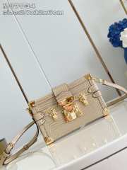 Uubags Louis Vuitton N85695 Petite Malle Bag In Beige 20x12.5x5cm - 1