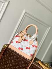 Uubags Louis Vuitton M14234 Alma BB LV x TM Bag Monogram Canvas With Cherry Motif 23.5x17.5x11.5cm - 1