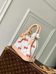 Uubags Louis Vuitton M14234 Alma BB LV x TM Bag Monogram Canvas With Cherry Motif 23.5x17.5x11.5cm - 6