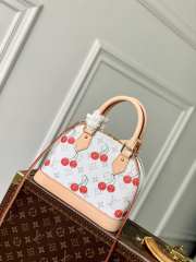 Uubags Louis Vuitton M14234 Alma BB LV x TM Bag Monogram Canvas With Cherry Motif 23.5x17.5x11.5cm - 2