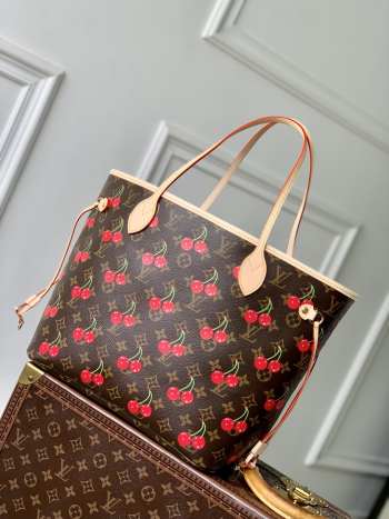 Uubags Louis Vuitton M13263 Neverfull MM LV x TM Bag 31x28x14cm