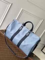 Uubags Louis Vuitton M14837 Keepall Bandoulière Bag In Blue 50x29x23cm - 4