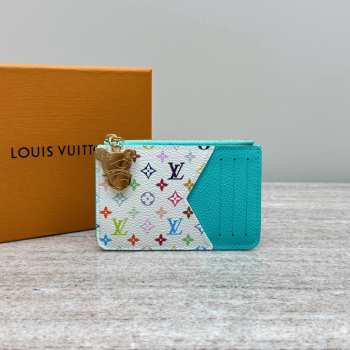 Uubags Louis Vuitton M14171 LV x TM Romy Card Holder In Kabira Blue 12x0.8x8cm