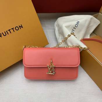 Uubags Louis Vuitton M14548 Wallet On Chain LV Bloom Sweet Coral 20x11.5x4cm
