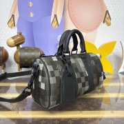 Uubags Louis Vuitton M14919 Keepall Shoulder Bag In Black 25x15x11cm - 4