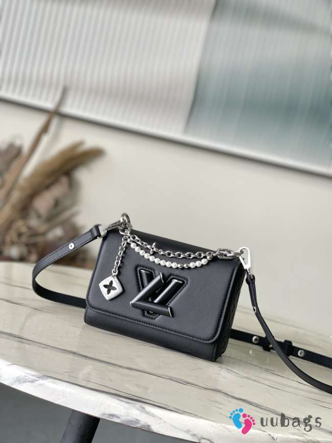 Uubags Louis Vuitton M14636 Twist PM Slim Bag In Black 19x15x7cm - 1