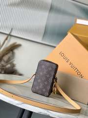 Uubags Louis Vuitton M14063 Music Player Bag Cowhide and Monogram Canvas 10.5x18.5x4.5cm - 2
