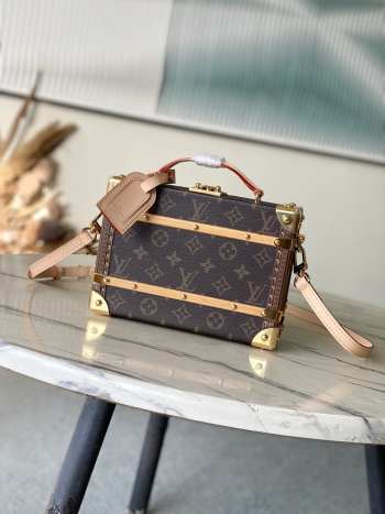Uubags Louis Vuitton M11118 Handle Trunk Bag Leather Handle 24x16.5x8cm