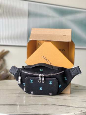 Uubags Louis Vuitton M13961 Rush Fanny Pack Blue With Gradient Effect 30x15x8cm