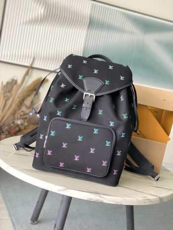 Uubags Louis Vuitton M14135 Montsouris Backpack Blue With Gradient Effect 32x40x19cm