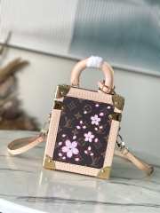Uubags Louis Vuitton M14173 LV x TM Camera Box Bag Sakura Brown 17.5x21.5x10.5cm - 4