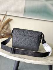 Uubags Louis Vuitton M14874 Pulse Messenger Bag Black Monogram Shadow Embossed Calfskin 26.6x17x11cm - 6