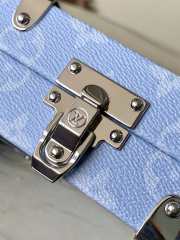 Uubags Louis Vuitton M13562 Taigarama Wallet Trunk Bag Denim Blue 21.5x12.3x6cm - 4