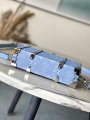 Uubags Louis Vuitton M13562 Taigarama Wallet Trunk Bag Denim Blue 21.5x12.3x6cm - 3