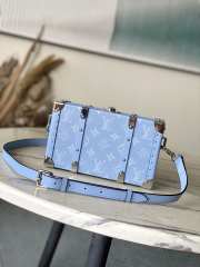 Uubags Louis Vuitton M13562 Taigarama Wallet Trunk Bag Denim Blue 21.5x12.3x6cm - 2