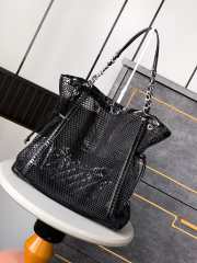 Uubags Chanel La Madrague Black Tote Bag 34x36x12cm - 4