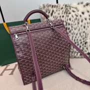Uubags Goyard Saint Léger green backpack burgundy 34x15x37cm - 5