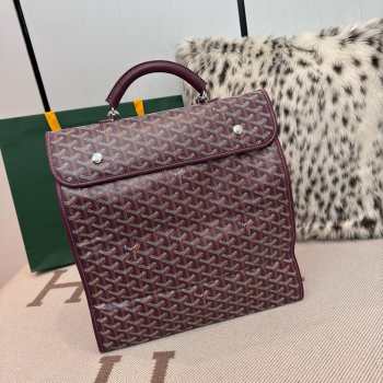 Uubags Goyard Saint Léger green backpack burgundy 34x15x37cm