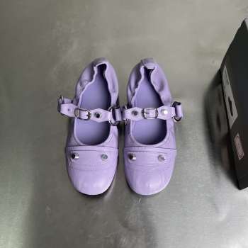 Uubags Balenciaga City Ballerina in purple Arena lambskin