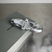 Uubags Balenciaga City Ballerina in silver Arena lambskin - 3