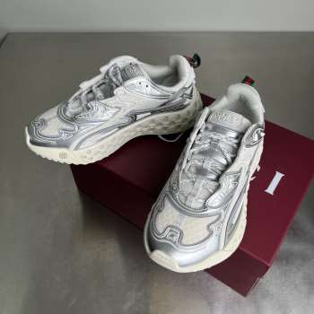 Uubags Gucci cub3d sneaker in white and silver 