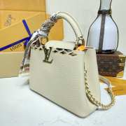Uubags Louis Vuitton M12135 Capucines MM Bag In Cream 31.5x20x11cm - 4