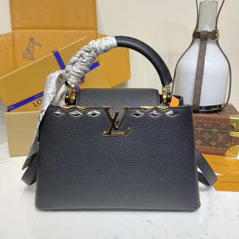 Uubags Louis Vuitton M12135 Capucines MM Bag In Black 31.5x20x11cm