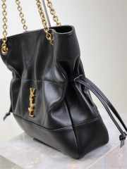 Uubags YSL Jamie shopping bag in black lambskin leather 27x29x11cm - 3