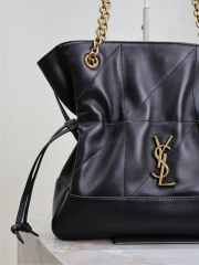 Uubags YSL Jamie shopping bag in black lambskin leather 27x29x11cm - 2