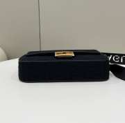 Uubags Fendi Baguette Bag In Black Suede Leather 28x6.5x13.5cm  - 2