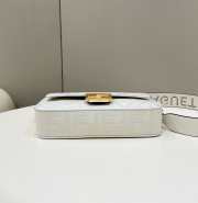 Uubags Fendi Baguette Bag In White Canvas 28x6.5x13.5cm - 2