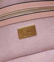Uubags Fendi Baguette Bag In Pink Canvas 28x6.5x13.5cm - 5