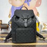 Uubags Louis Vuitton M23127 Montsouris Backpack In Black 32x40x19cm - 5