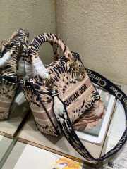 Uubags Dior Pink Medium Tie-Dye Lady D-Lite Bag 24x20x11cm - 6