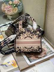 Uubags Dior Pink Medium Tie-Dye Lady D-Lite Bag 24x20x11cm - 5