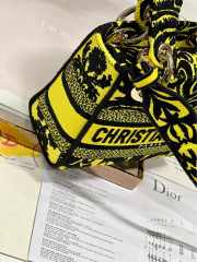 Uubags Dior Yellow Medium Tie-Dye Lady D-Lite Bag 17x7.5x14cm - 3